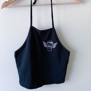 Hollister S Halter Tank Top Black